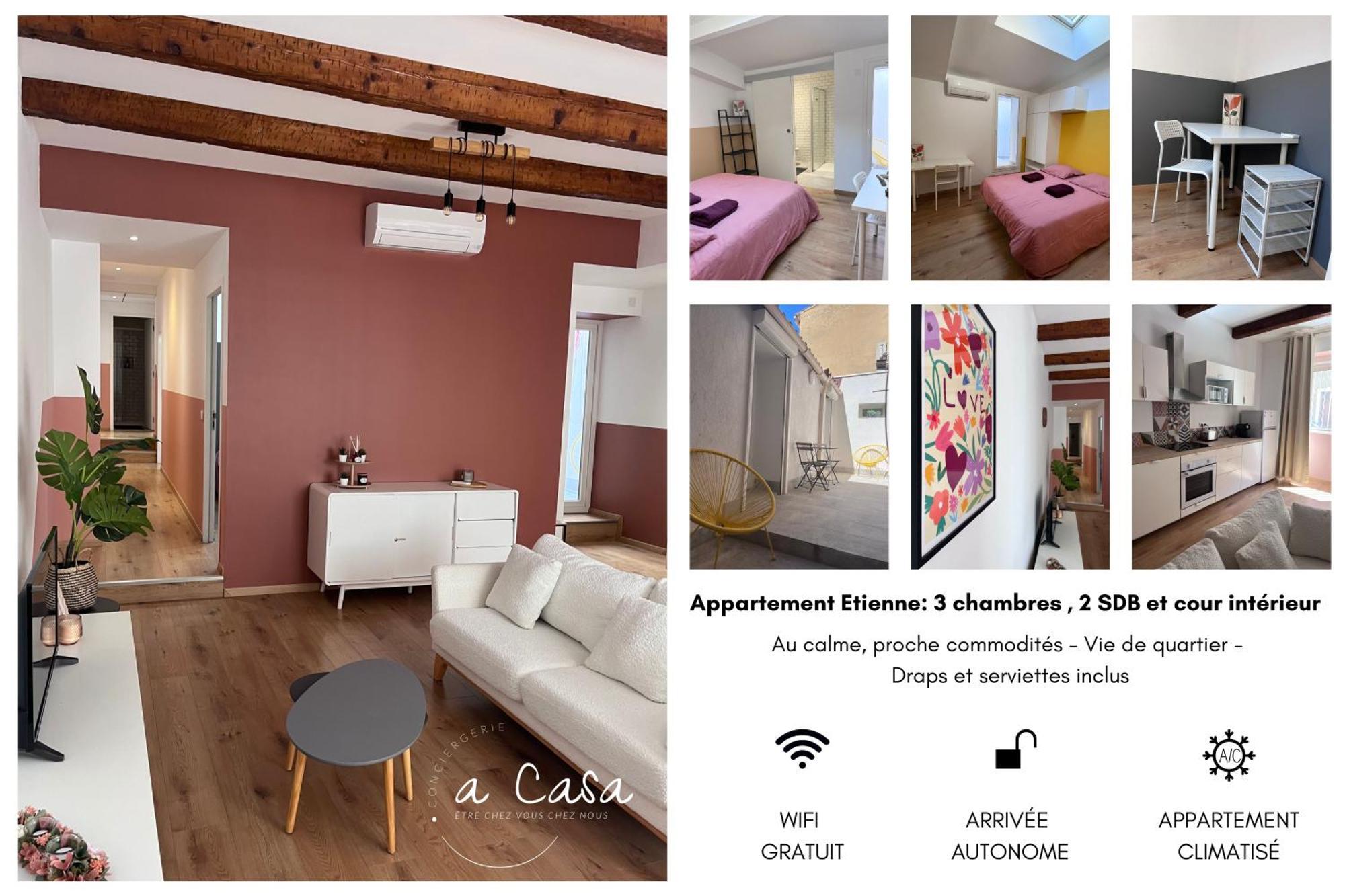 Grand Confort 3 Avec Cour Interieure Appartement Marseilles